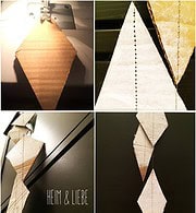 geometrische Pappgirlande – Partydeko