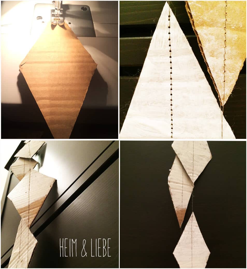geometrische Pappgirlande – Partydeko