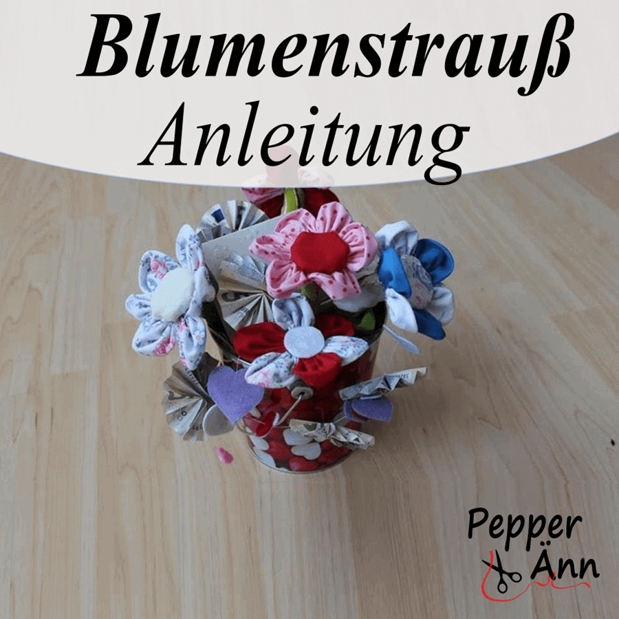 Blumenstrauß aus Stoff