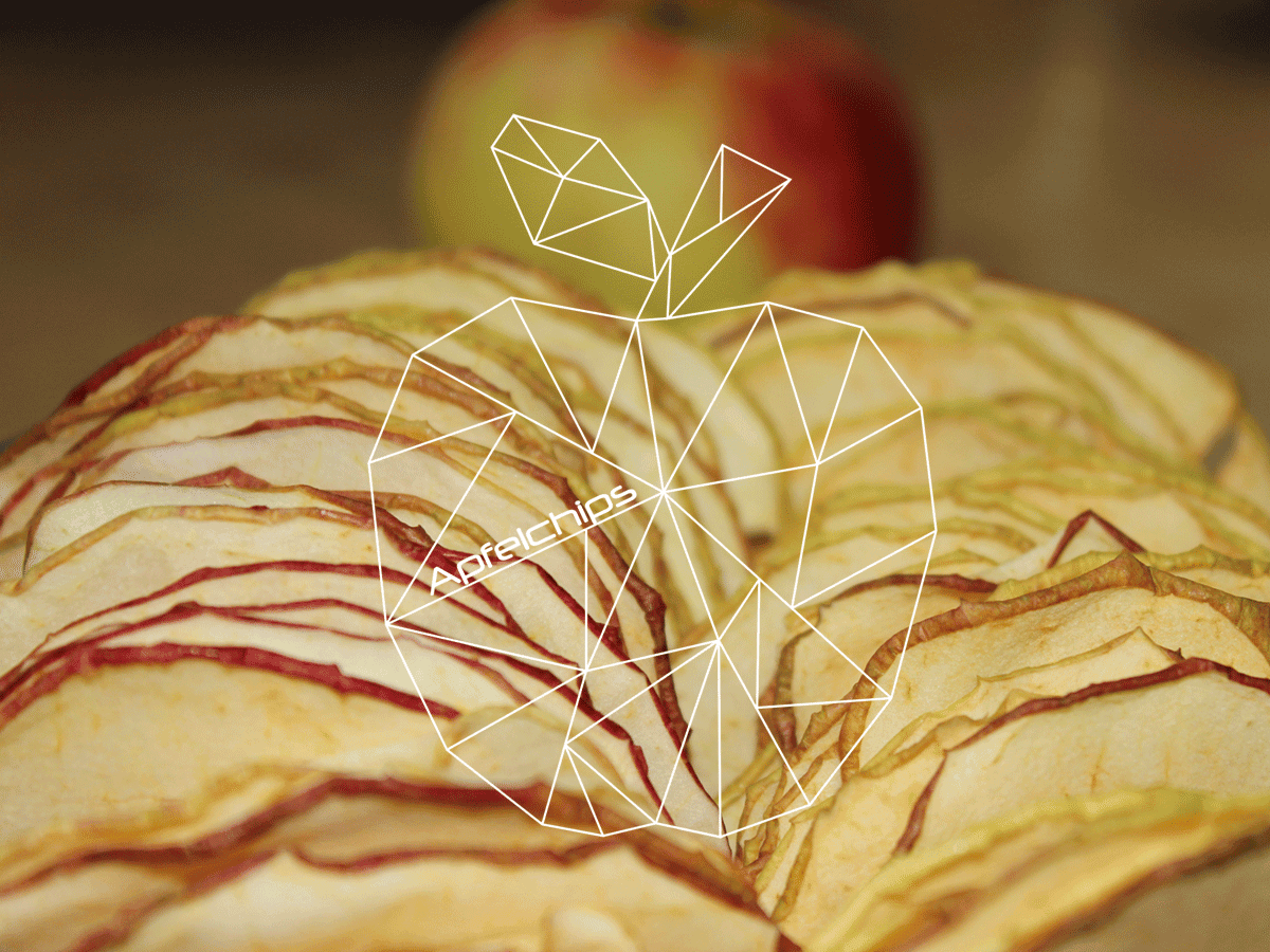 Dicke Apfelchips & Etiketten Freebie