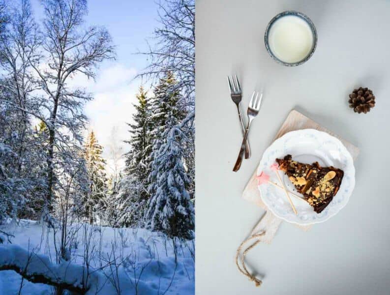 Die beste Schokoladentarte, die du je gegessen hast. (Schokoladen Apfel-Birnentarte mit Nusskruste)