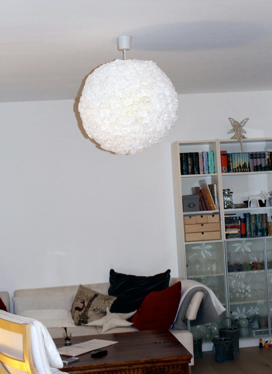 Pimp up your Regolith – DIY Wolkenlampe mit Kaffeefiltern