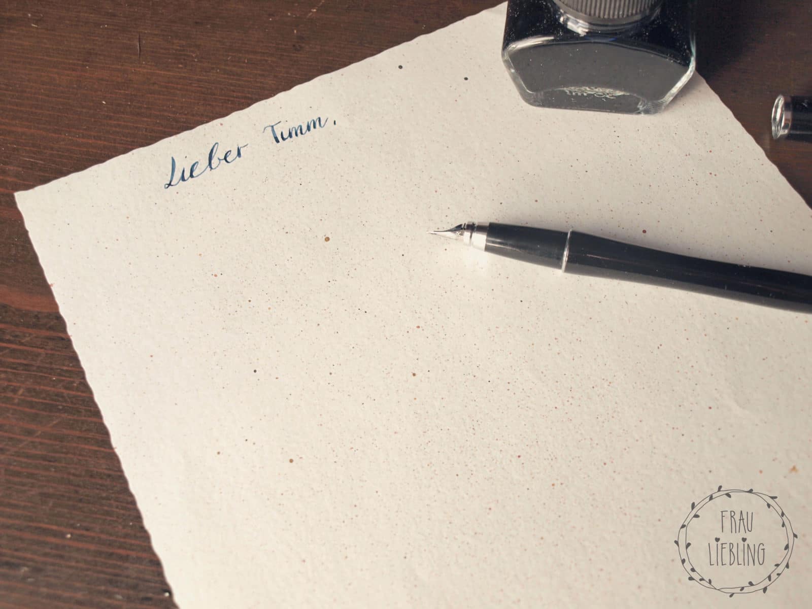 DIY Briefpapier mit Siebtechnik
