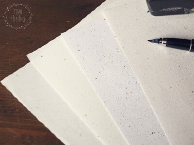 DIY Briefpapier mit Siebtechnik