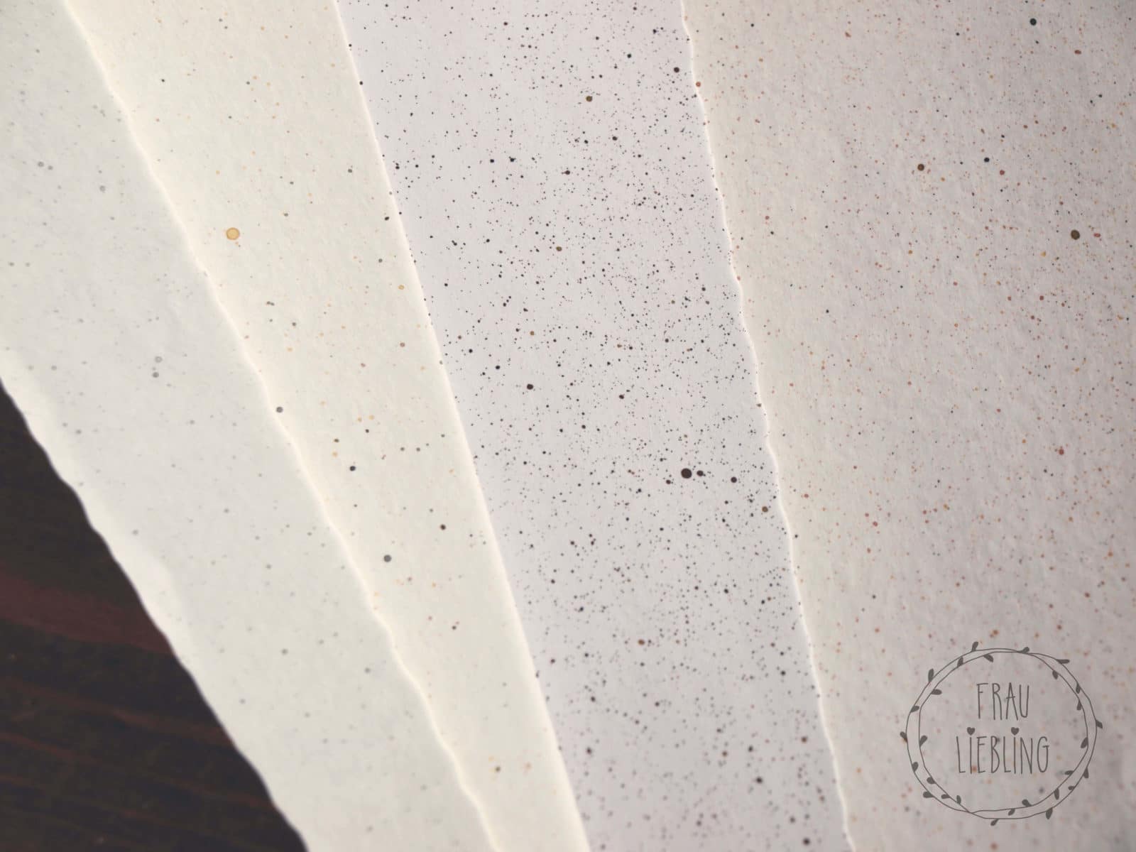 DIY Briefpapier mit Siebtechnik