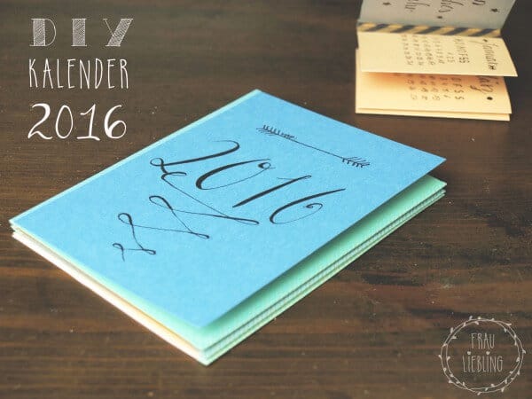 DIY Leporello-Kalender 2016