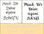 Aus der eigenen Handschrift eine Computerschrift machen…