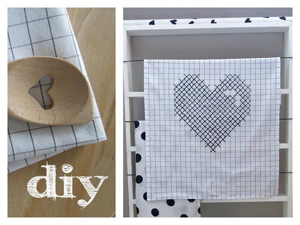 DIY- Geschirrtuch mit Herz