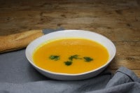 Karotten Ingwer Suppe mit Kokosmilch