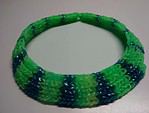 Kette auf dem Loomrahmen gestrickt