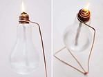 Öllampe aus einer alten Glühbirne: Upcycling Idee für die Kreativ durch den Monat Challenge {DIY}