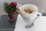 Topinambursüppchen mit krossem Zwiebeltopping