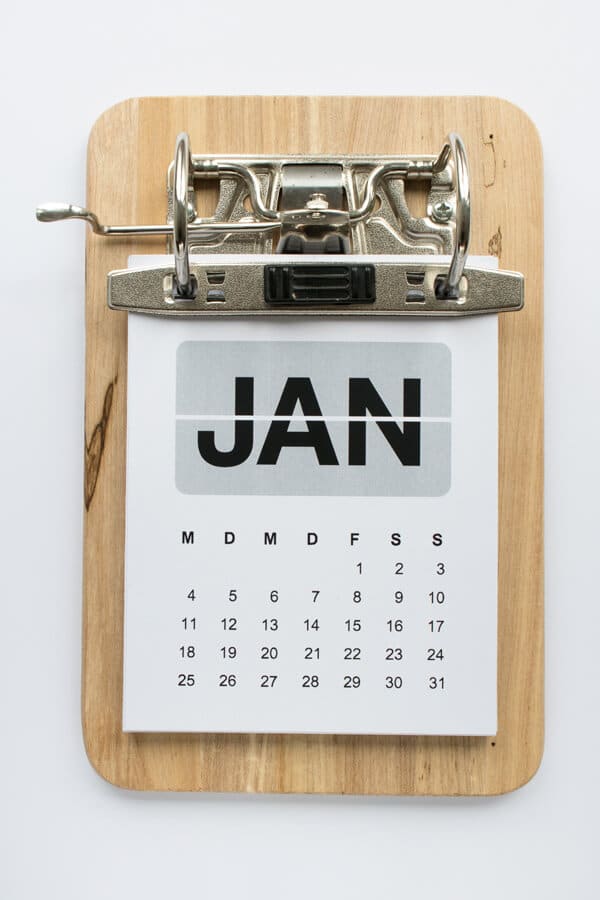 Kalender – Klemmbrett mal anders