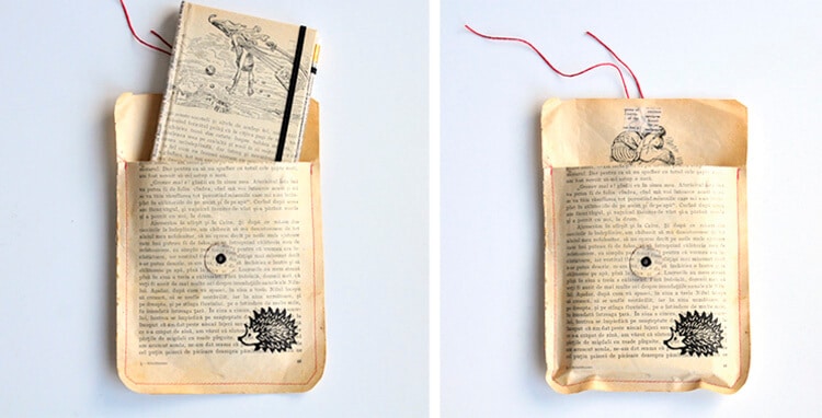 #12giftswithlove – Geschenk mit alten Buchseiten