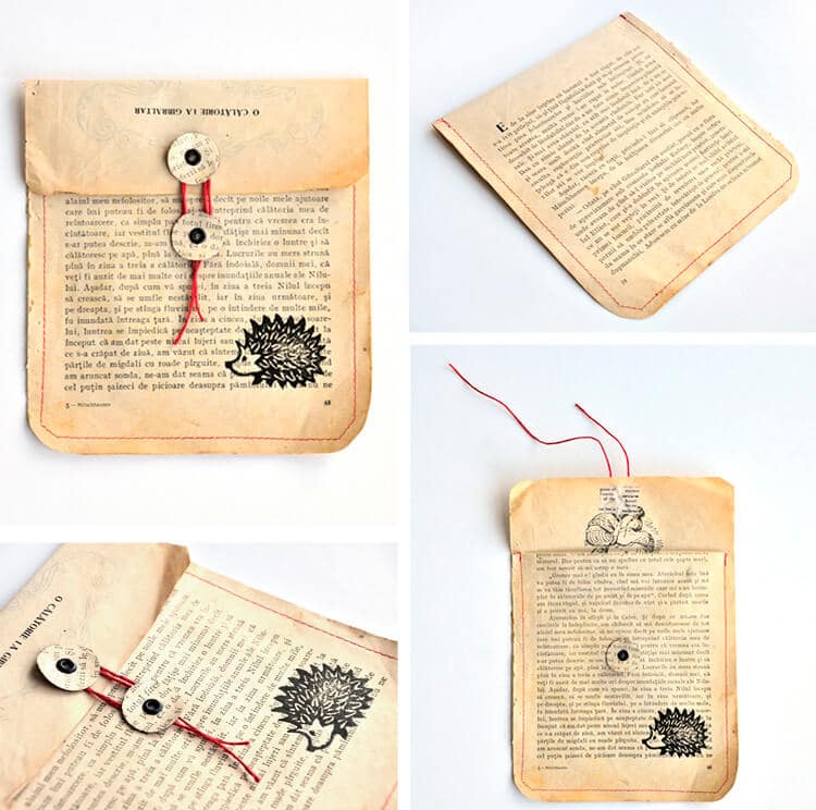 #12giftswithlove – Geschenk mit alten Buchseiten