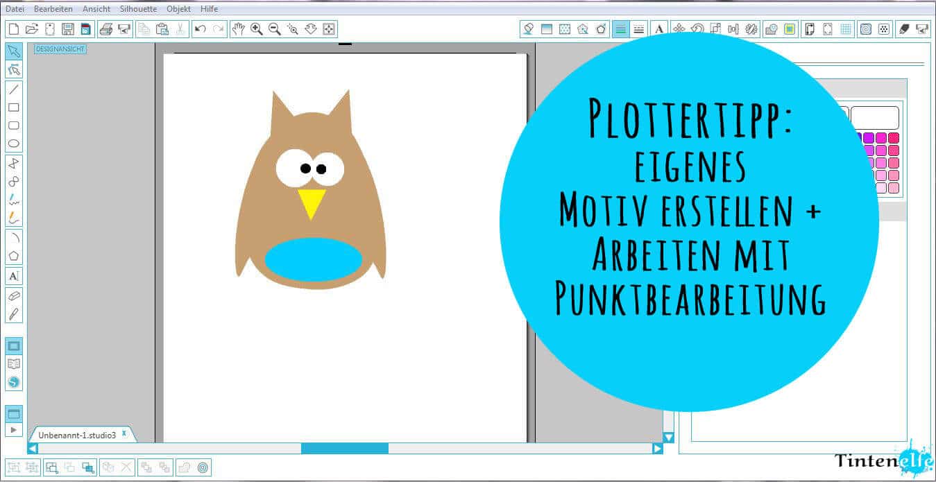 Plottertipp – Motiv erstellen mit Punktbearbeitung
