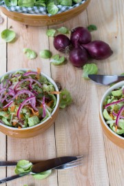 Rosenkohlsalat mit Quinoa