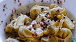 Selbstgemachte Grünkohl Tortellini