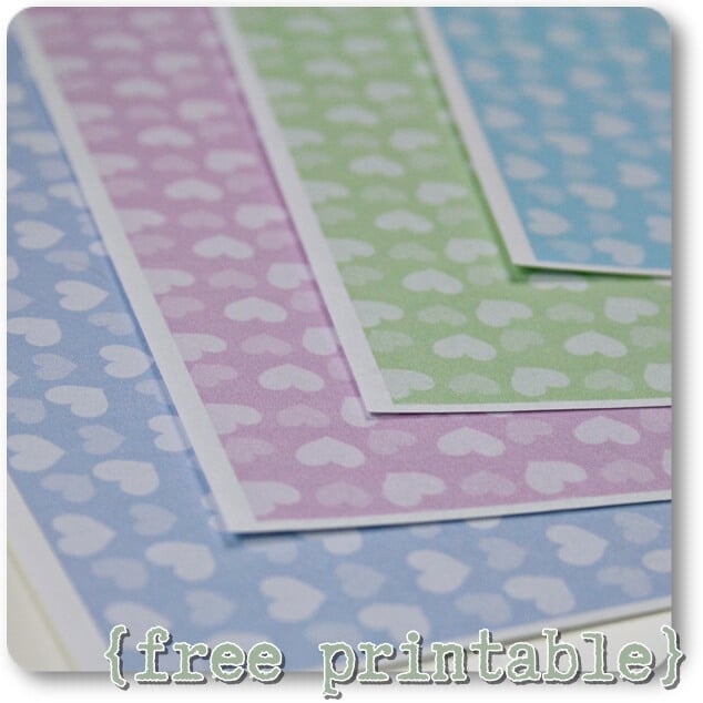 Papier „mit Herz“ {free printable}