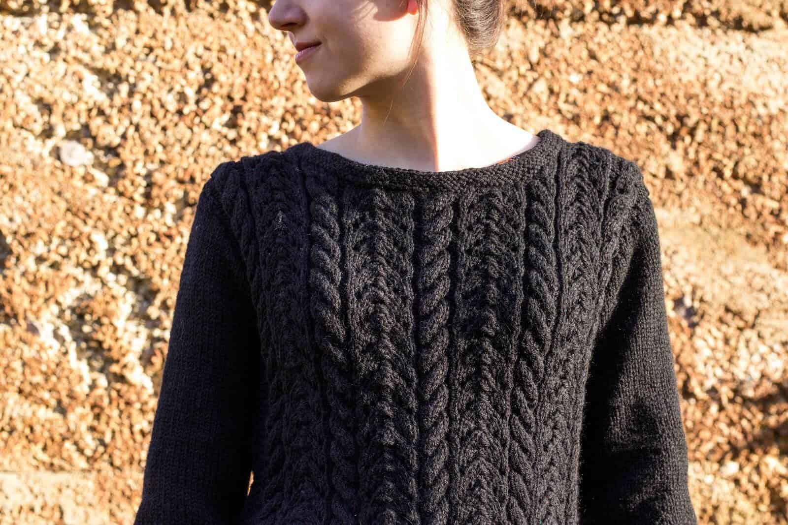 Pullover mit Zopfmuster