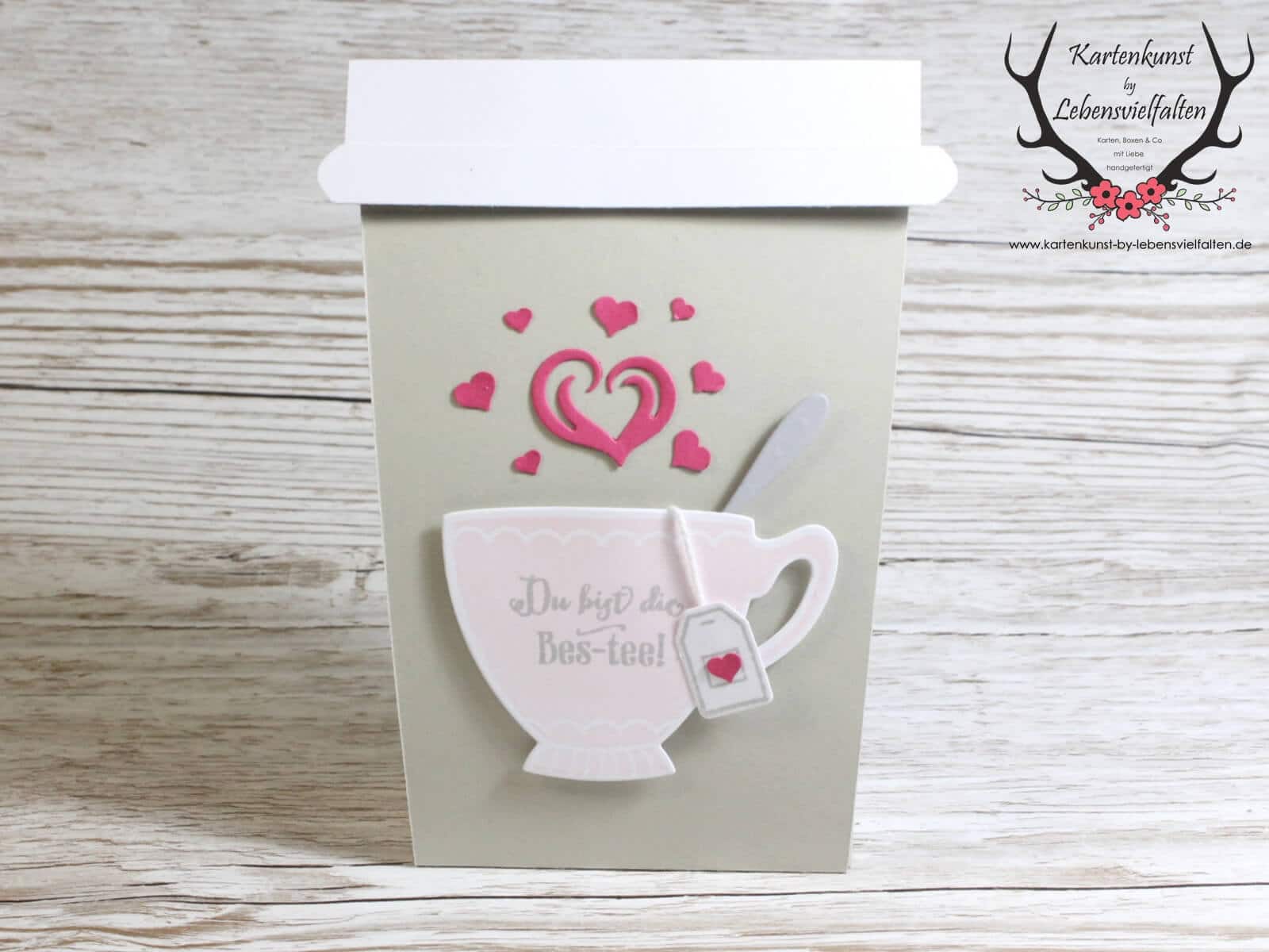 Tea to Go Verpackung als kleine Einladung oder Geschenk