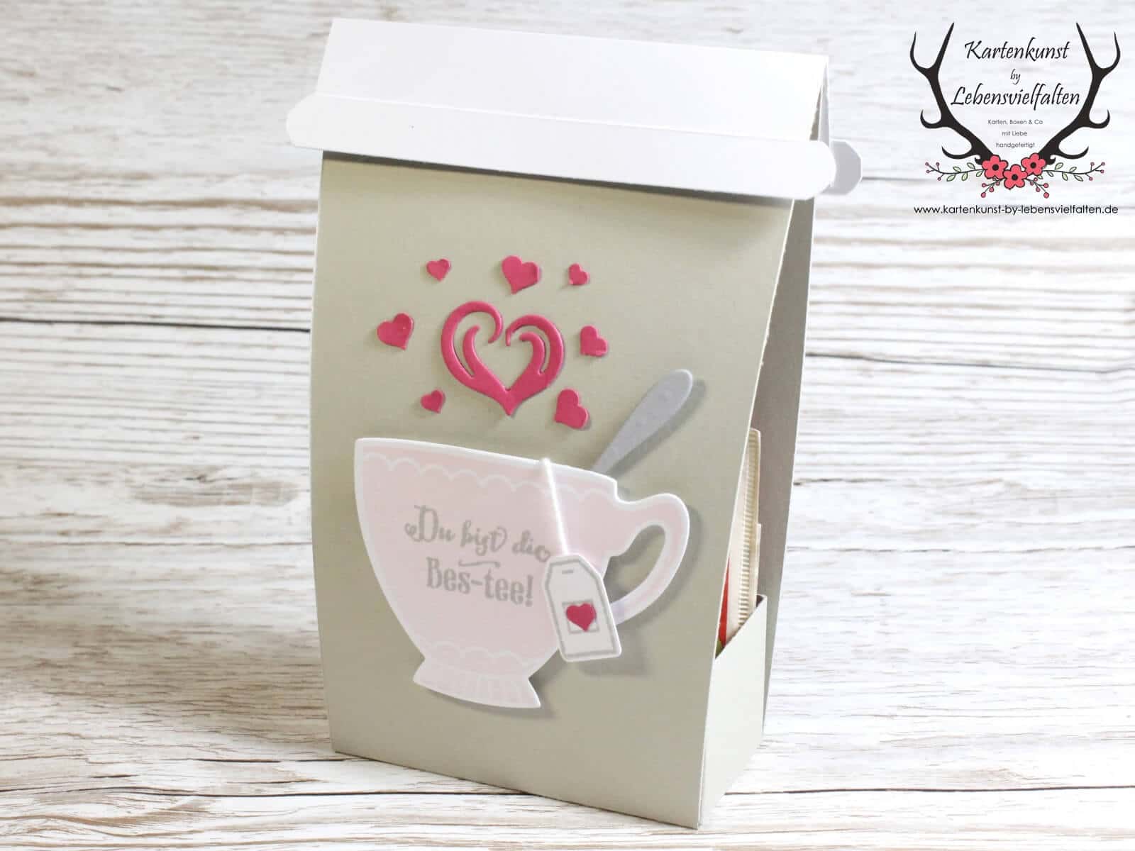 Tea to Go Verpackung als kleine Einladung oder Geschenk