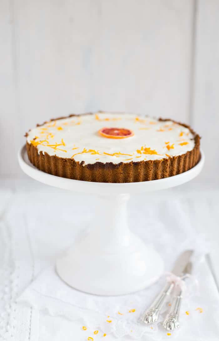 „Blutorangen Tarte mit Tonkabohnen Sahne!“