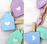 DIY Klammern mit Kork-Motiven