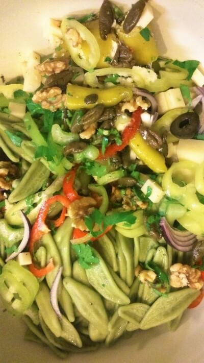 Rezept: Ultra-Blitz-Beauty-Nudelsalat (vegetarisch)