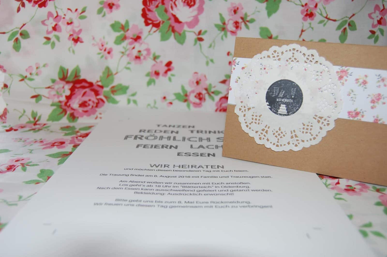DIY Hochzeitseinladungen