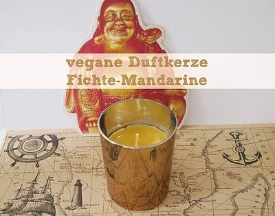 vegane Duftkerze Fichte-Mandarine