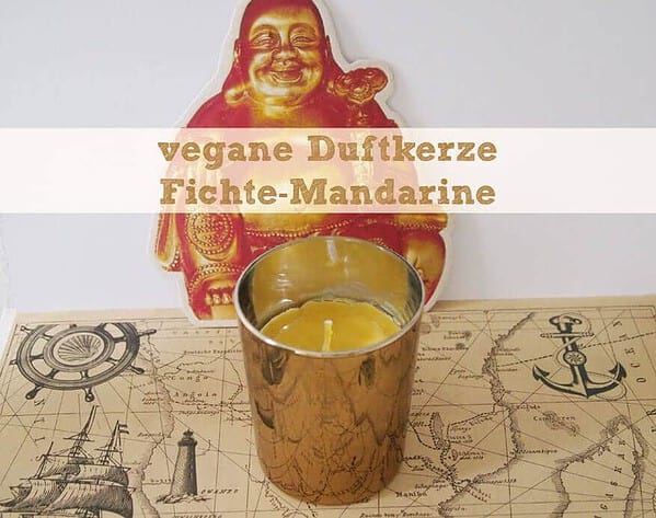 vegane Duftkerze Fichte-Mandarine