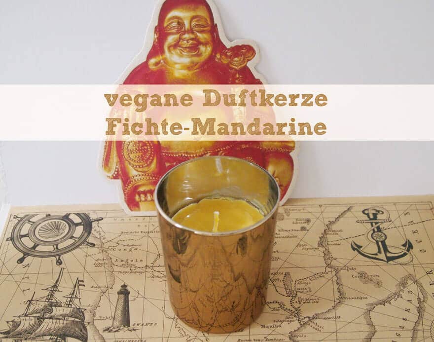 vegane Duftkerze Fichte-Mandarine