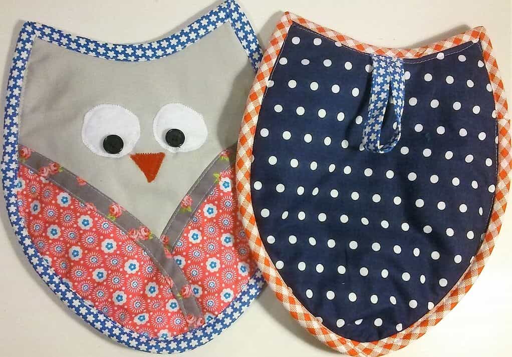 Kostenloses Schnittmuster: Eulen-Topflappen nähen