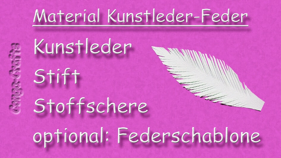 Feder aus Kunstleder