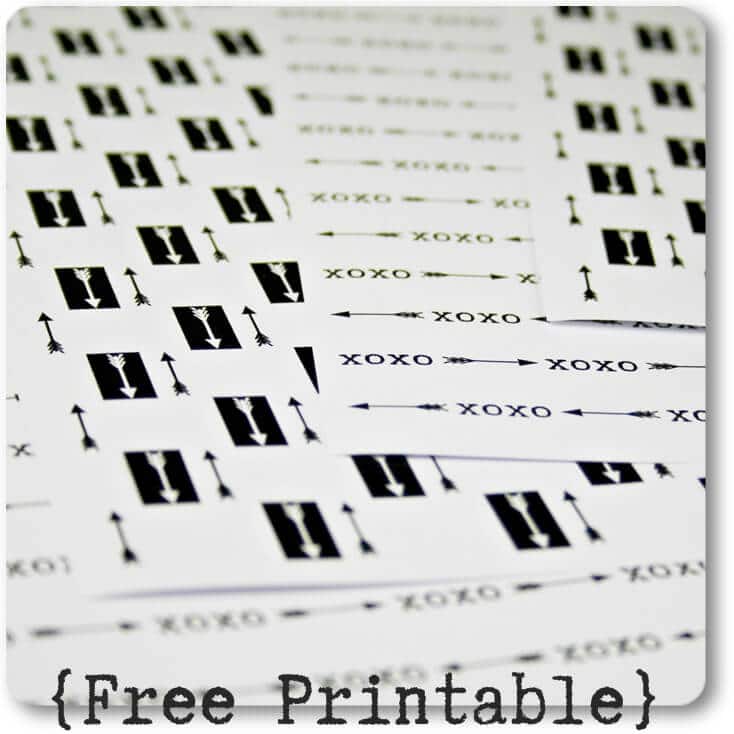 Amor`s Pfeile sind unterwegs … {Free Printable}