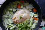 Thailändische Kokosmilch Krevetten Suppe