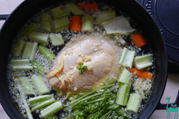 Thailändische Kokosmilch Krevetten Suppe