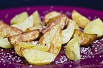 Kartoffelspalten vom Blech mit selbstgemachtem Gomasio ♥