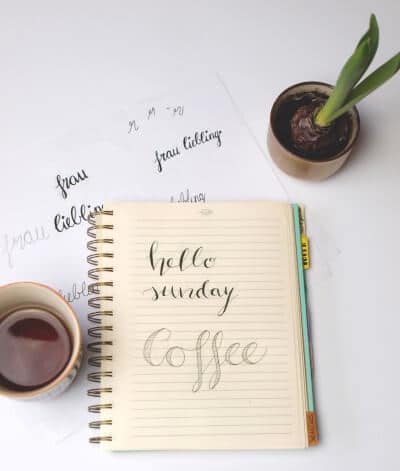 Lettering, Handlettering und Brushlettering