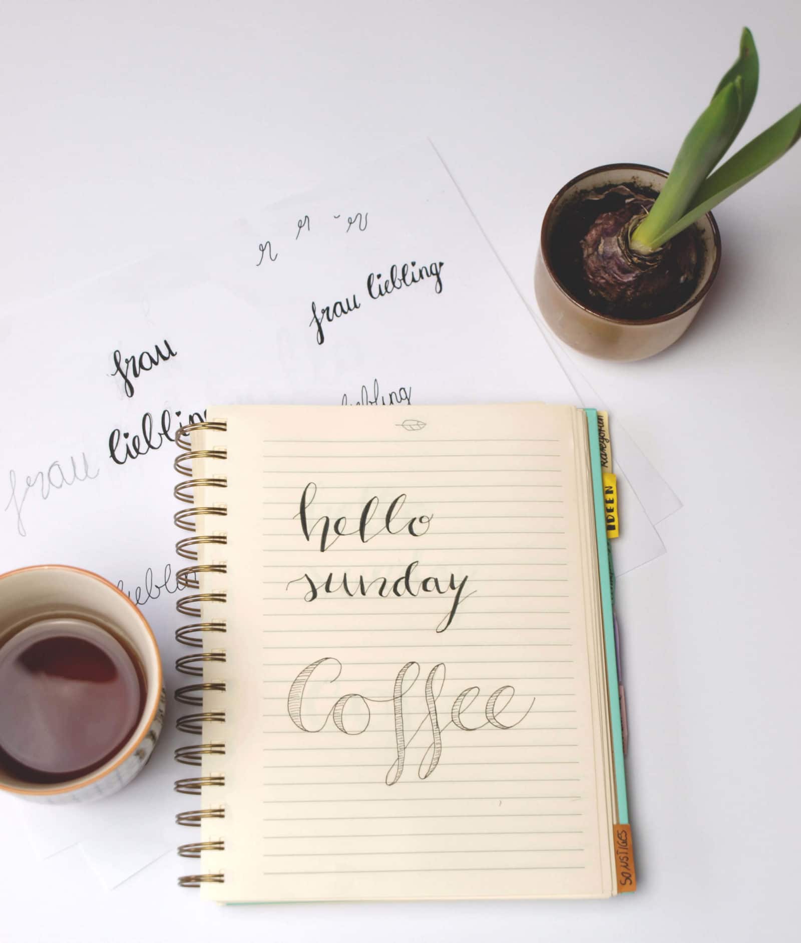 Lettering, Handlettering und Brushlettering