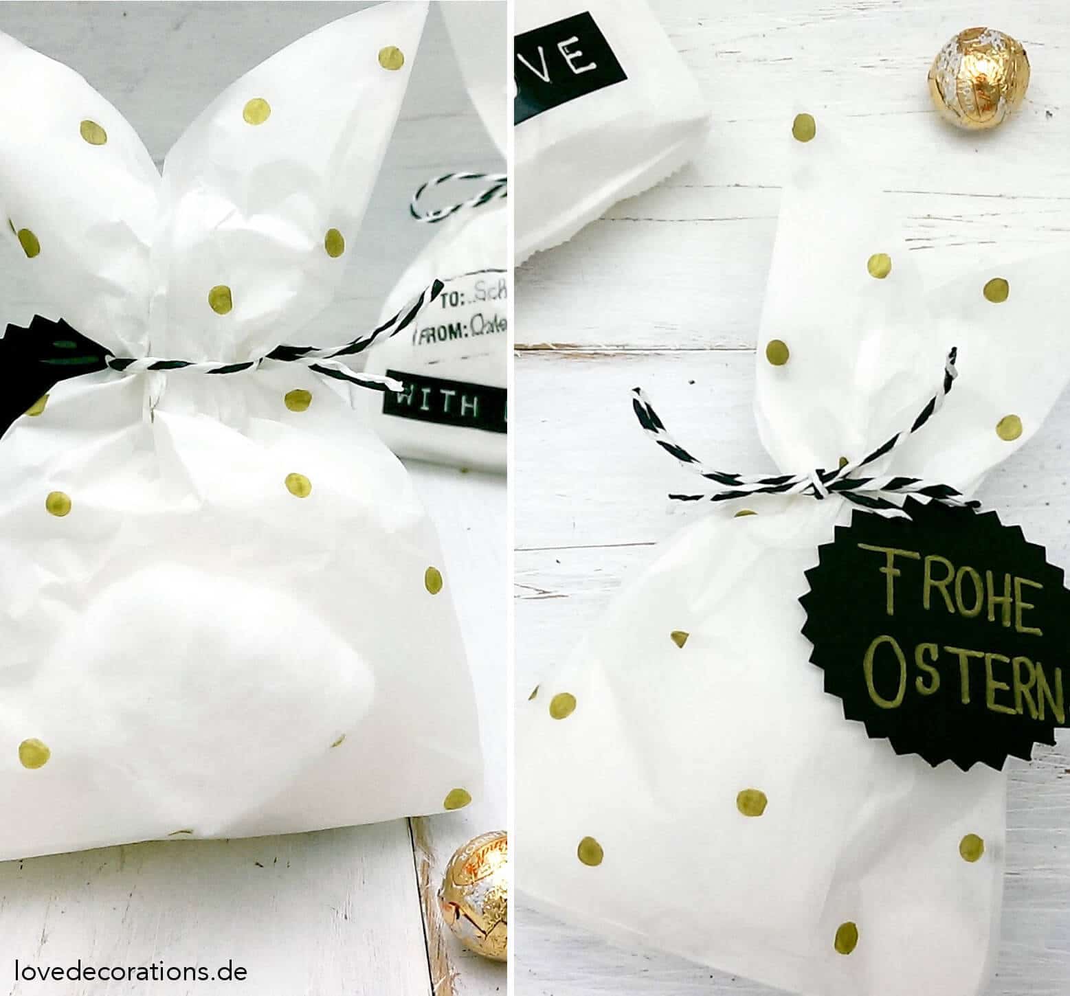 Osterverpackung: Hasen-Tüten