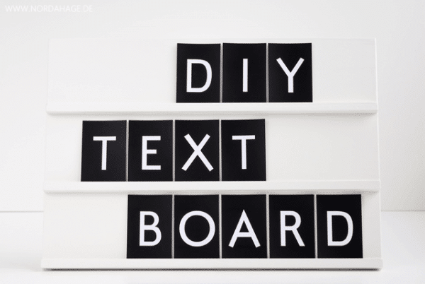 DIY // Textboard selber machen und free printable