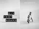 DIY // Textboard selber machen und free printable