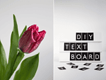 DIY // Textboard selber machen und free printable