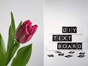 DIY // Textboard selber machen und free printable