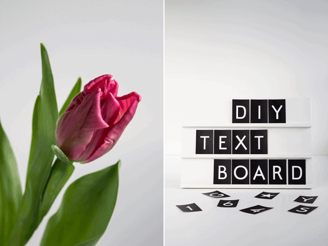 DIY // Textboard selber machen und free printable