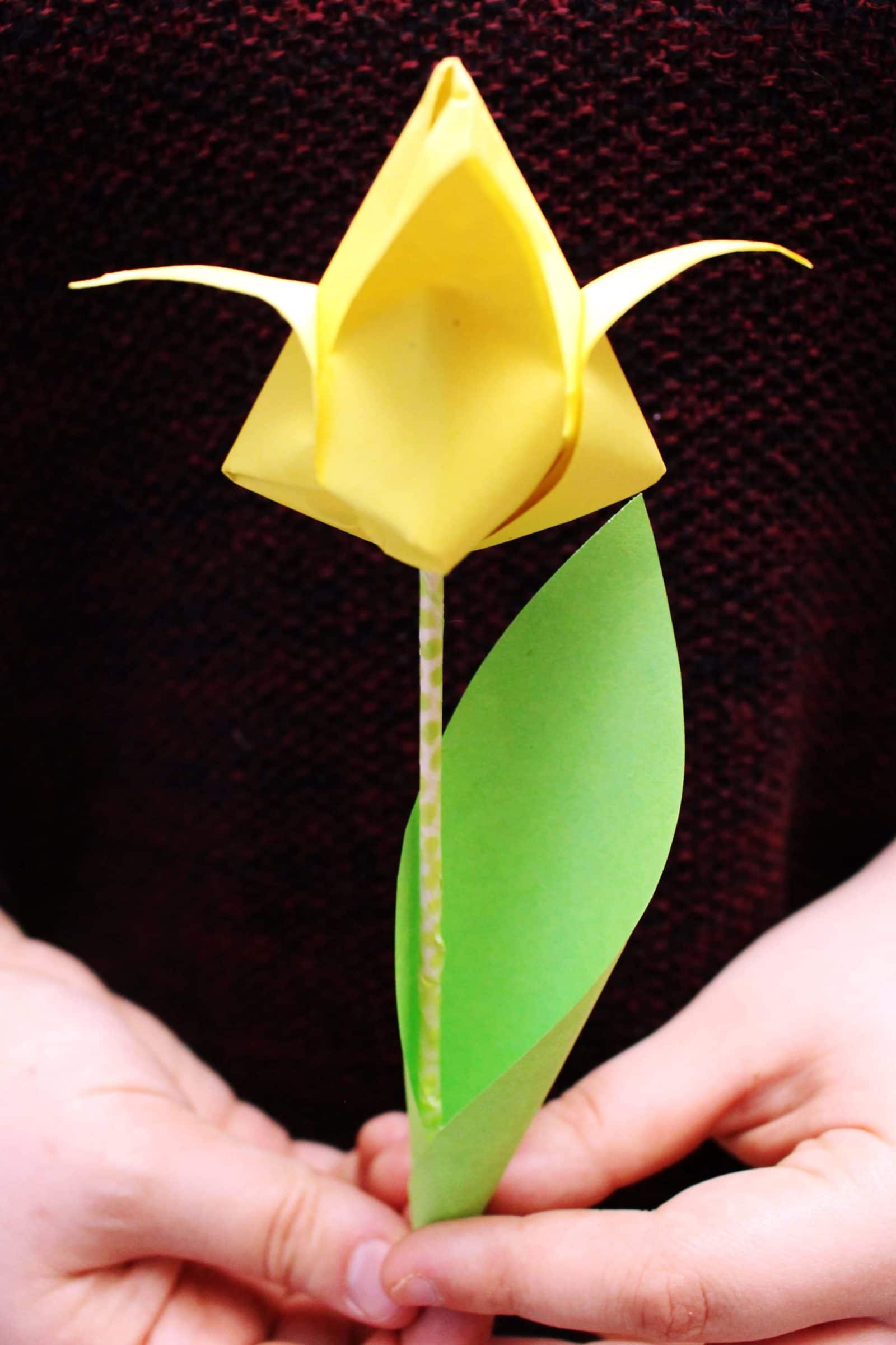 kunterbunte Origami Tulpen // Kreativ durch den Monat Challenge