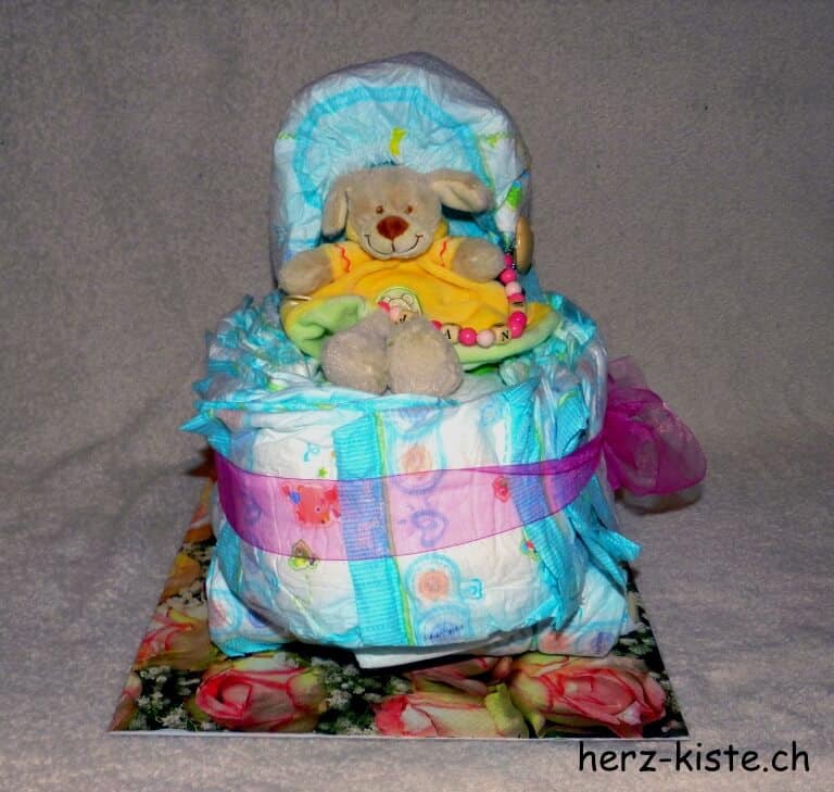 Windelkinderwagen – Windeltorte mal anders