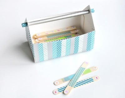 #12giftswithlove - Washi Tape - Alphabet-Lernspiel mit Toolbox